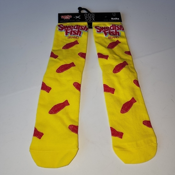 Odd Sox Swedish Fish Unisex Crew Socks - Picture 3 of 3